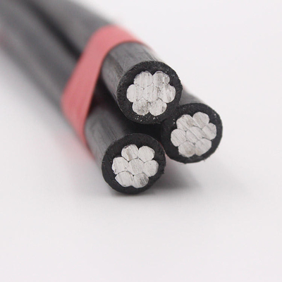 6 AWG アルミニウム トリプレックス オーバーヘッド サービス ドロップケーブル ASTM B-230 B-231