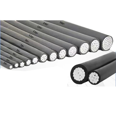 OEM Abc アルミニウム電導ケーブル 電線 電源ケーブル 4コア 35mm 50mm 70mm 95mm 120mm 185mm 240mm ACSR腐食耐性