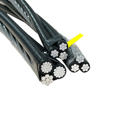 低電圧 0.6/1kv XLPE/PVC 絶縁式空中バンドル 仕様 多コアワイヤ 上部ABCケーブル