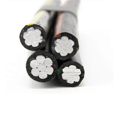 空中バンドルケーブル 4コア 16Mm 35Mm 95Mm 上部ケーブル Xlpe 絶縁アルミ電気ABCケーブル