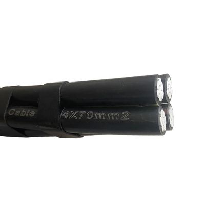 アルミ導体 LV Abcケーブル XLPE PE LDPE PVC 断熱式オーバーヘッド デュプレックス トリプレックス クワッドプレックス サービスドロップケーブル 4x70mm2 50mm2