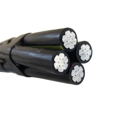 アルミ導体 LV Abcケーブル XLPE PE LDPE PVC 断熱式オーバーヘッド デュプレックス トリプレックス クワッドプレックス サービスドロップケーブル 4x70mm2 50mm2