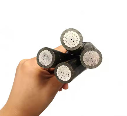 JKLYJ-1KV 4コア ストレンドオーバーヘッド 絶縁ケーブル 4*10/16/25 mm2 アリミニアムコア 屋外低電圧電源配送