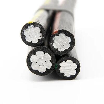 0.6/1kv オーバーヘッドアルミ導体 XLPE 絶縁電ケーブル四重二重三重サービスドロップ電線 ABC ケーブル