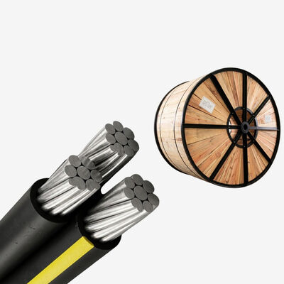 4X50mm2 4X95mm2 アルミニウム電導ケーブル XLPE/PVC/PE 絶縁ABCケーブル AAC AAAC 0.6/1kv 標準エアリーバンドル電導