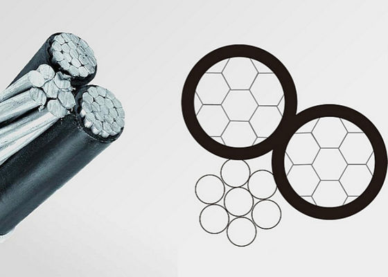 ASTM トリプレックス空中ケーブルサービスドロップケーブル上空電源送電線